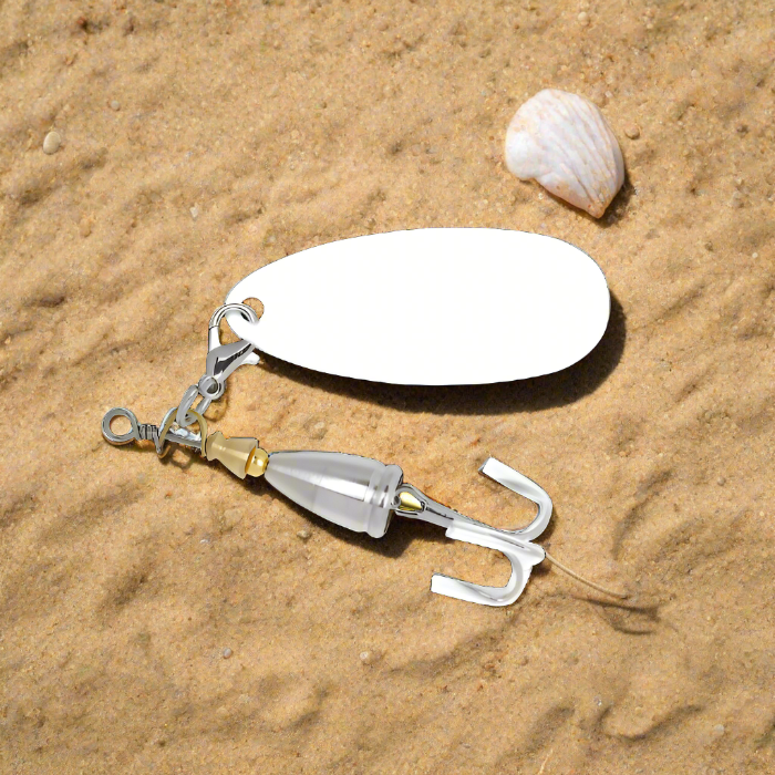Custom Fishing Lure. Real working Lure. Personalize this lure on both sides. Add a photo on both sides or a photo on one side and a name or message on the other side.