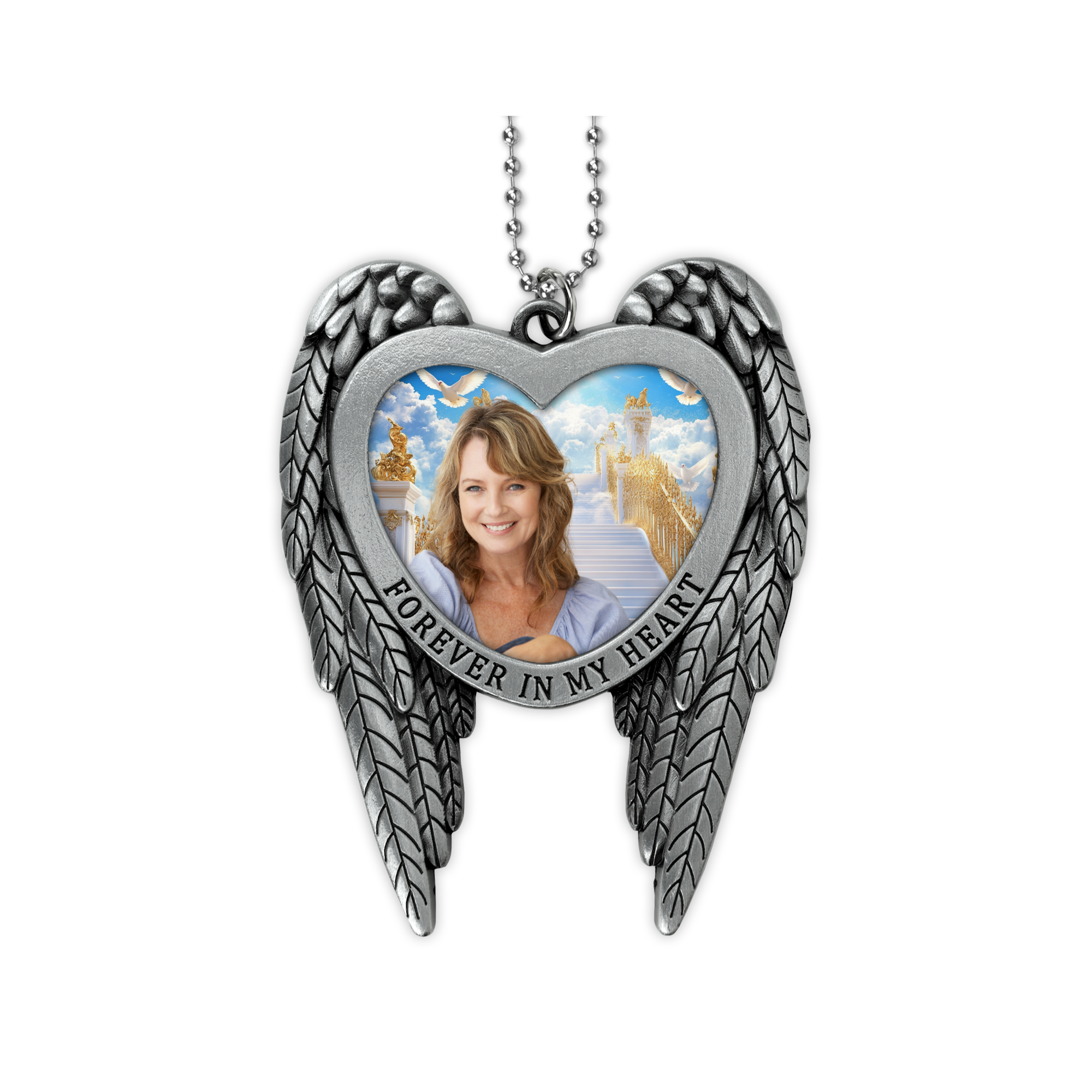 Forever In My Heart Memorial Car Charm