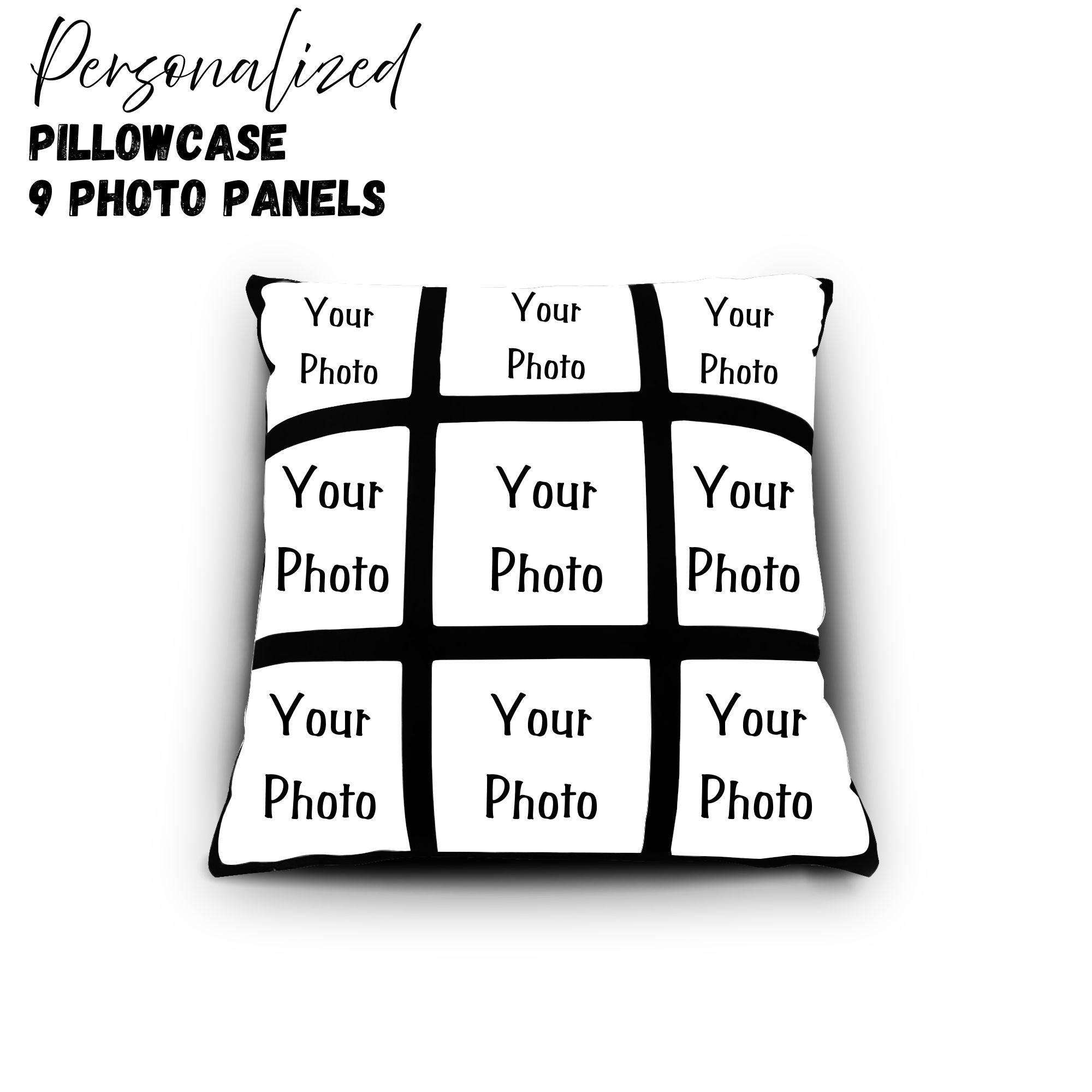 Personalized Pillowcase-9 Photo Panels