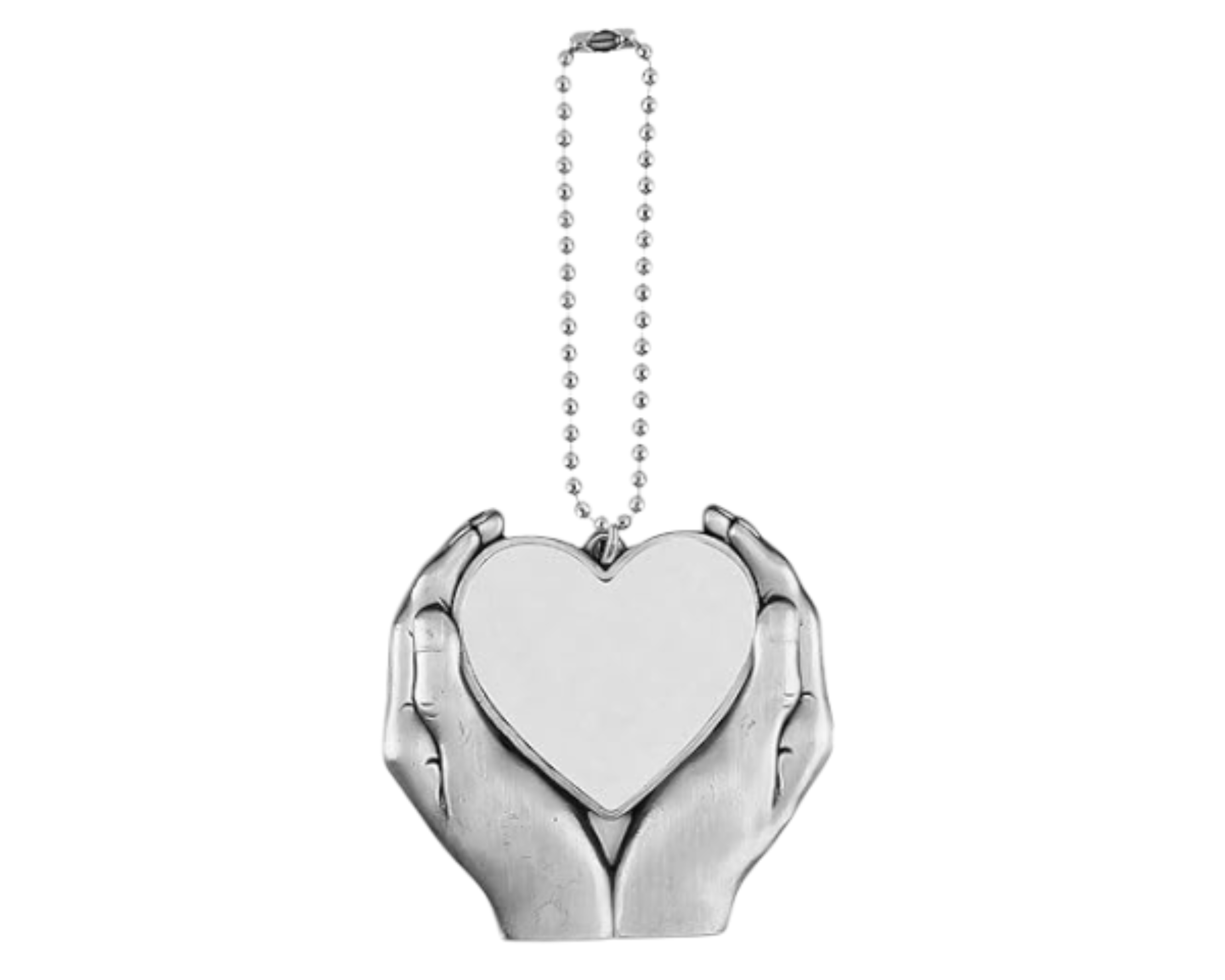 Heart In Hands Memorial Car Charm