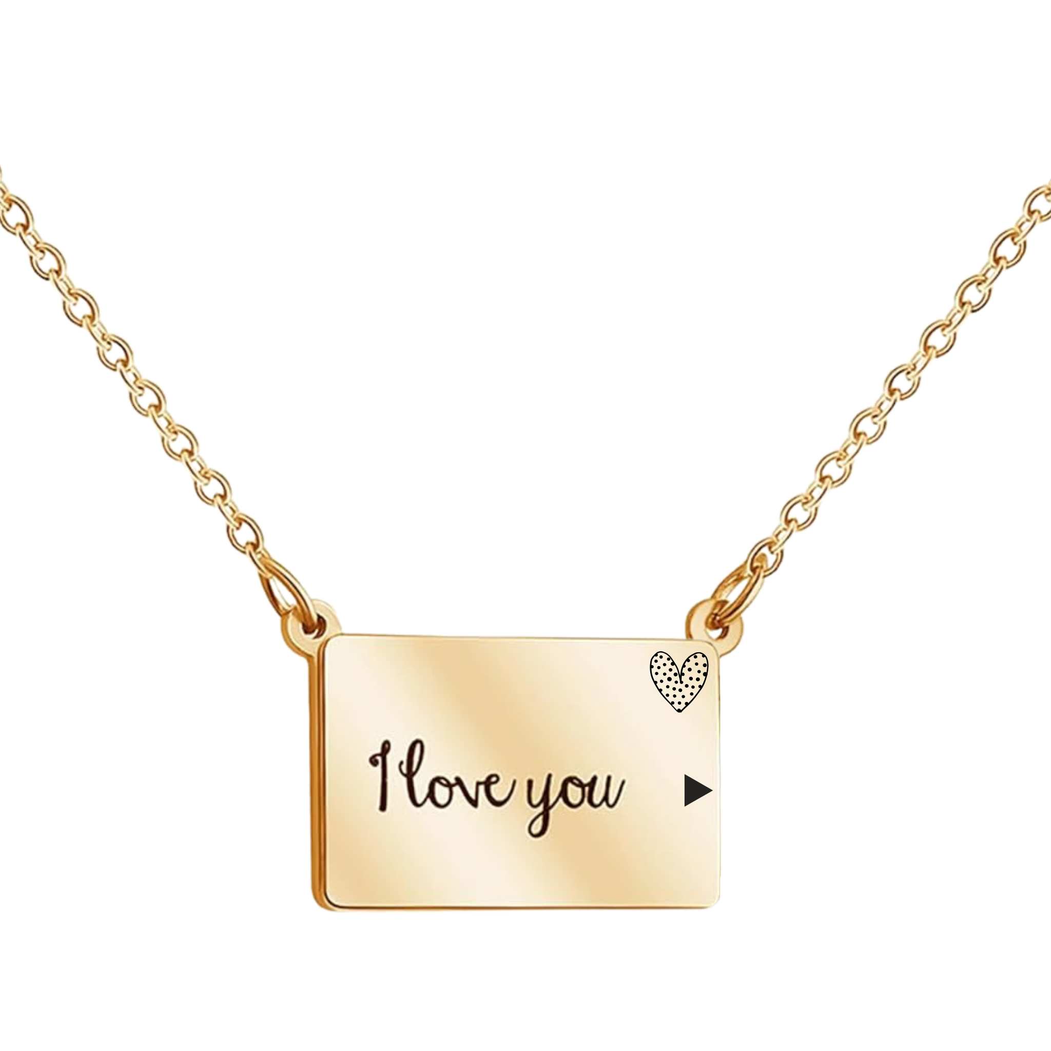 I Love You Necklace