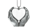 Heart In Hands Memorial Car Charm