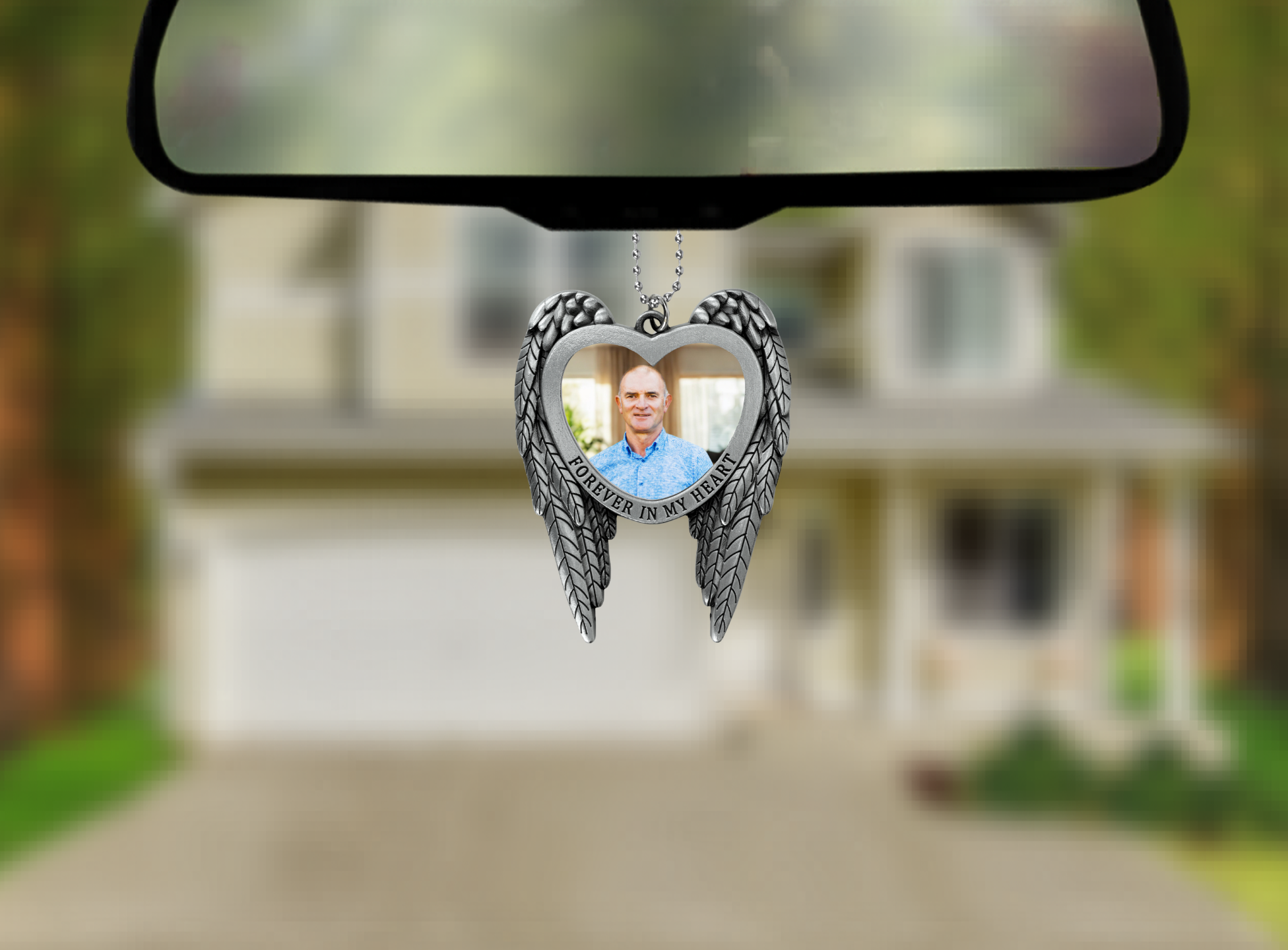 Forever In My Heart Memorial Car Charm