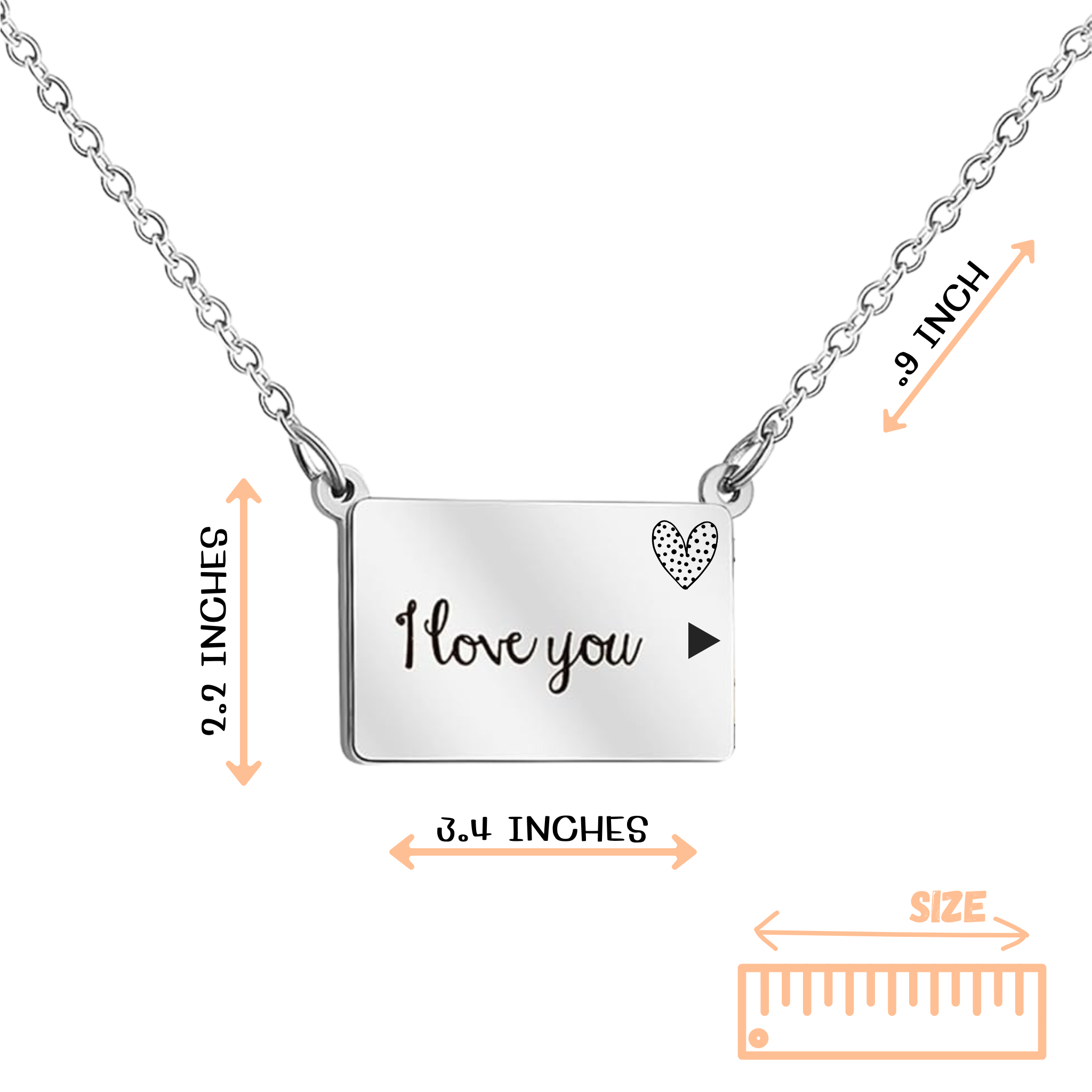I Love You Necklace