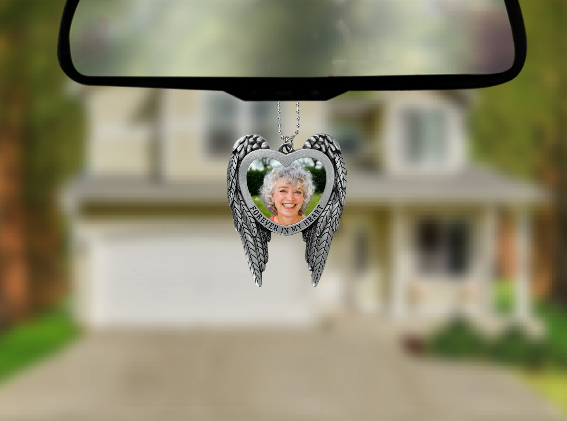 Forever In My Heart Memorial Car Charm