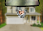Heart In Hands Memorial Car Charm