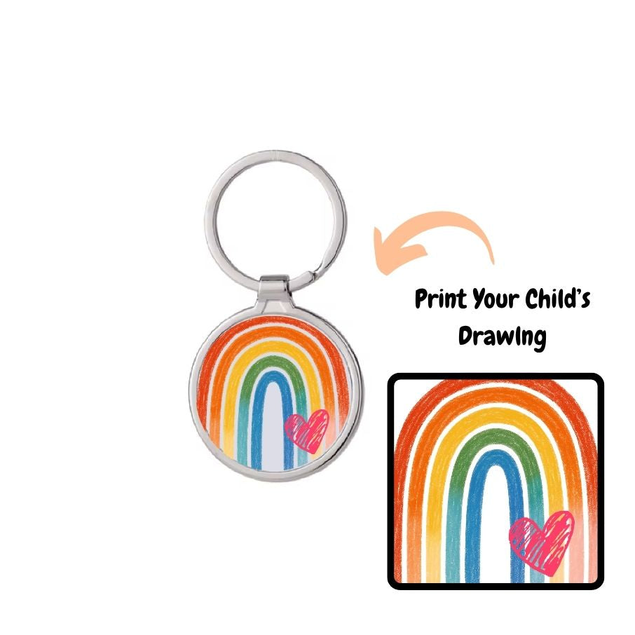 Custom Circle Metal Keychain