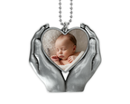 Heart In Hands Memorial Car Charm