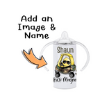 Personalized Sippy Tumbler With a cute Design And Childs Name