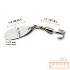 Custom Fishing Lure Measurement Showing all measurements