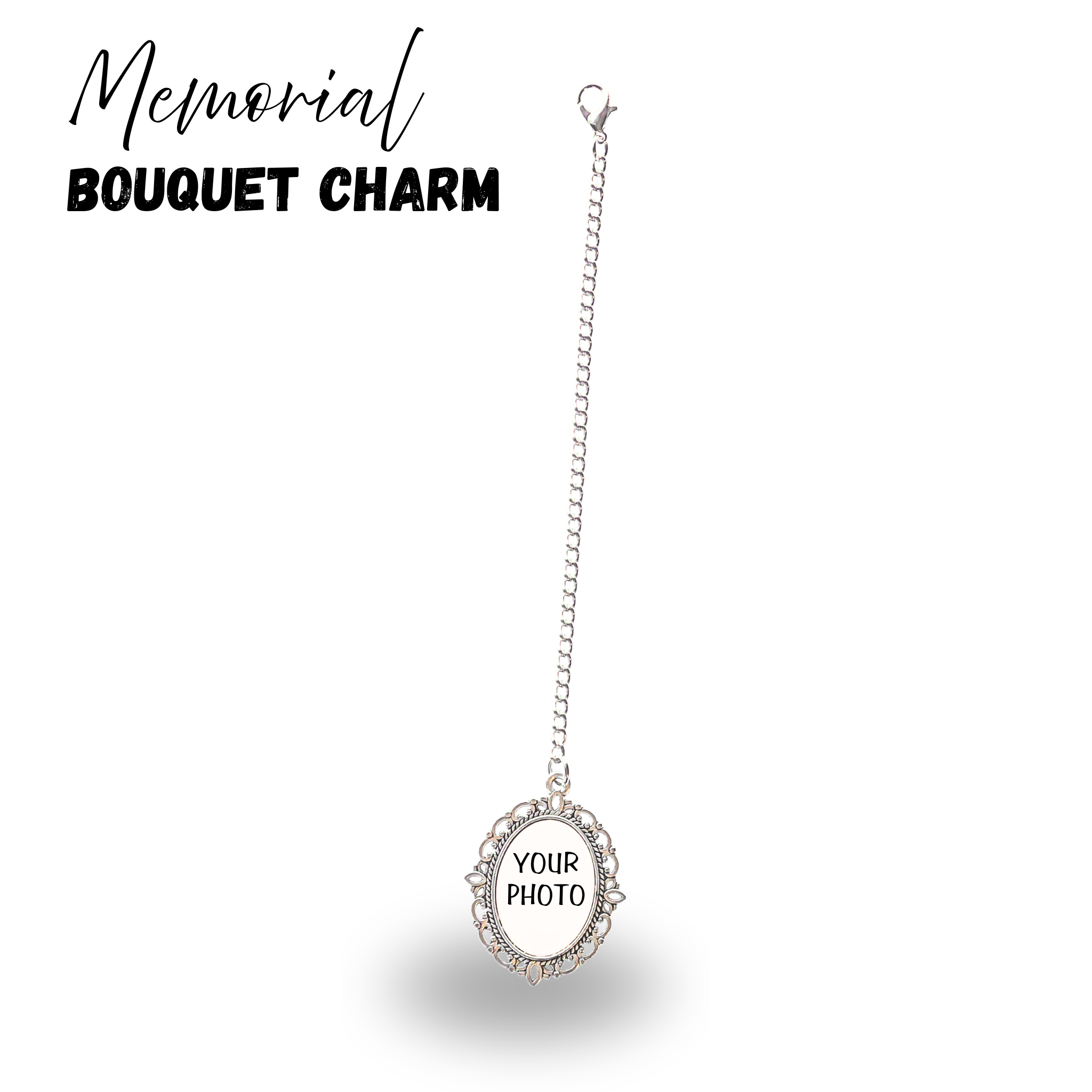 Memorial Photo Bouquet Charm