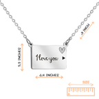 I Love You Necklace