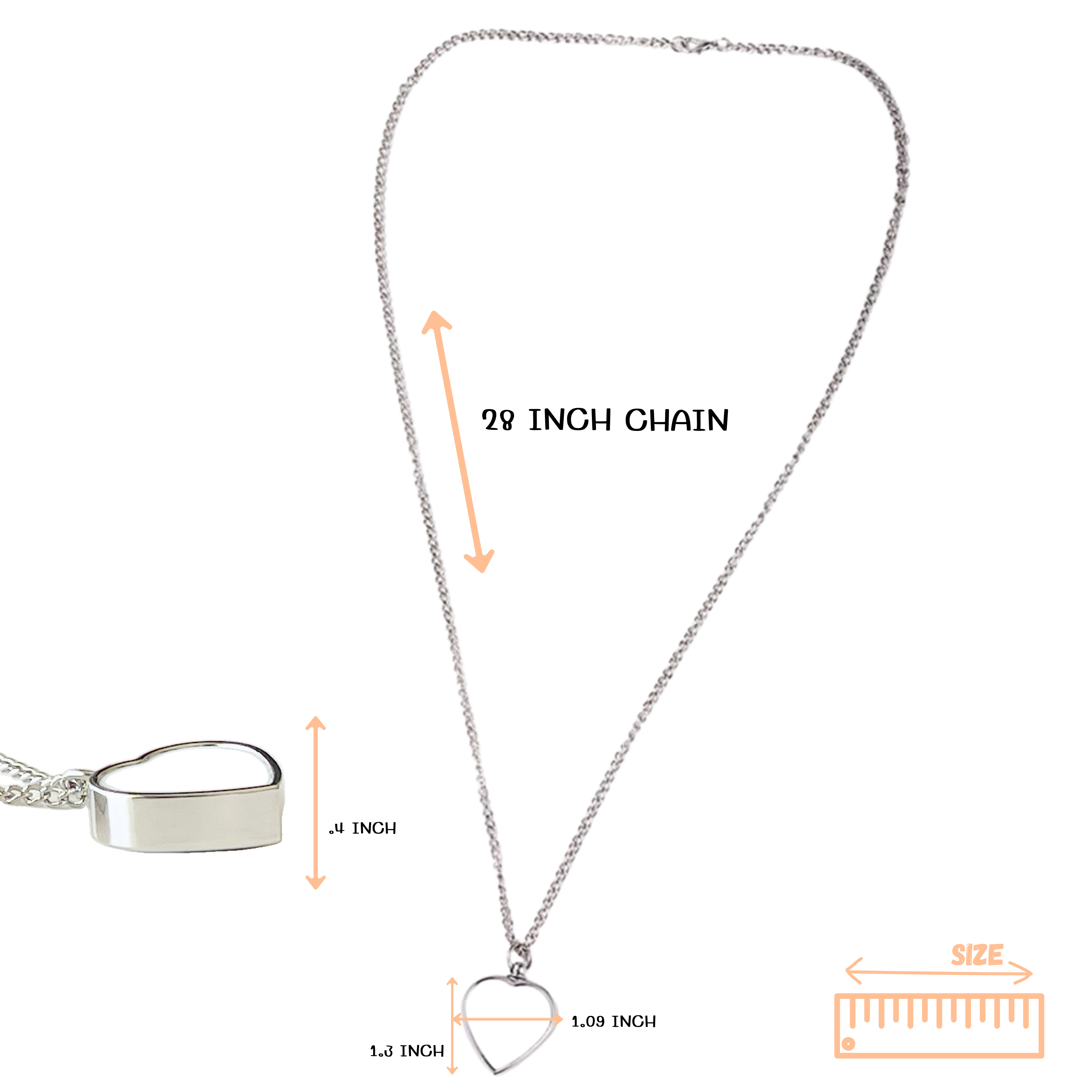 Urn Heart Necklace