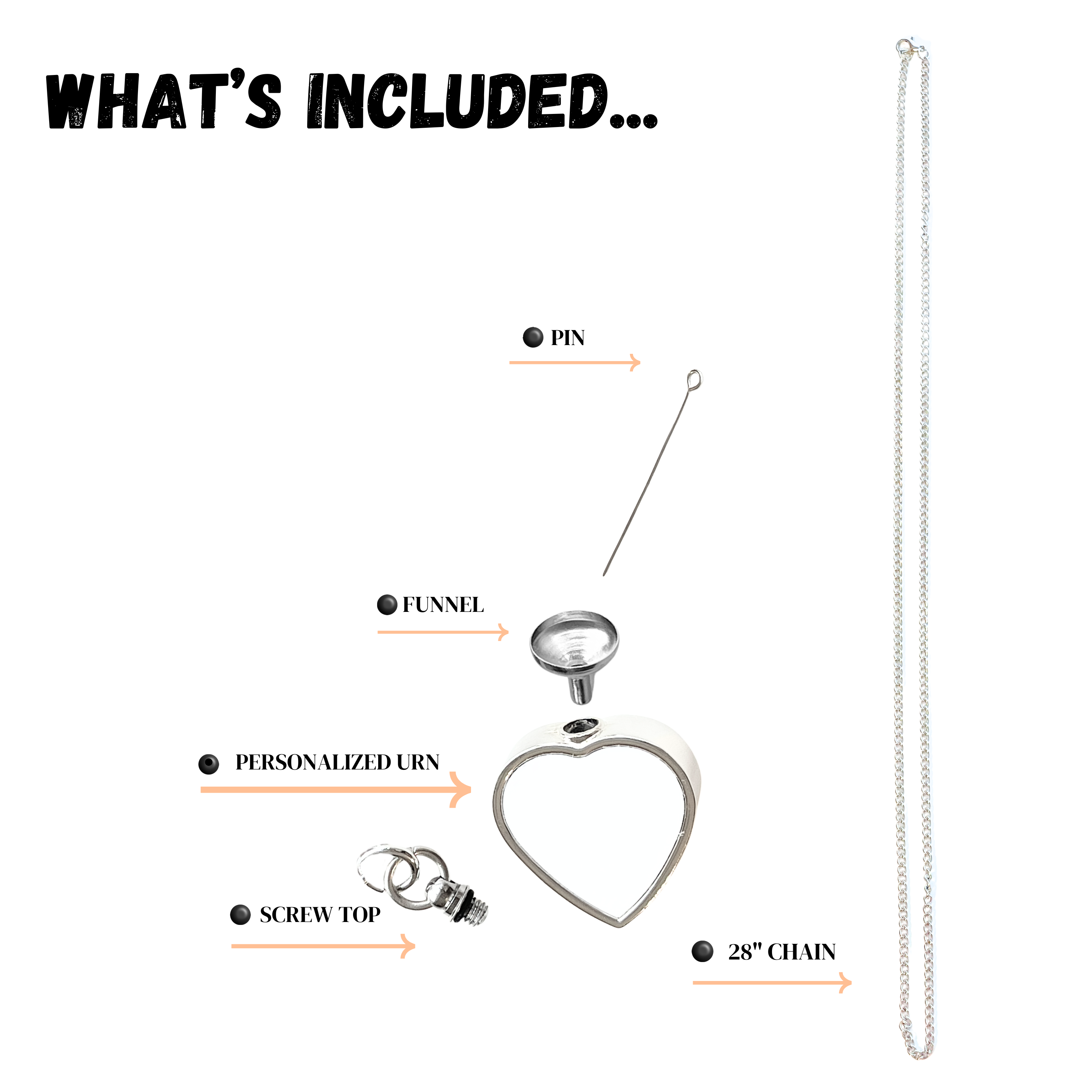 Urn Heart Necklace
