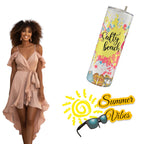 Salty Beach-20 oz. Skinny Straight Tumbler