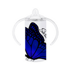 Sippy Tumbler With Butterfly Design And Child's Name