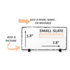 add personalization to this slate, measurements included