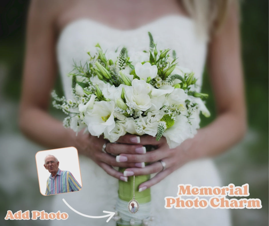 Memorial Photo Bouquet Charm