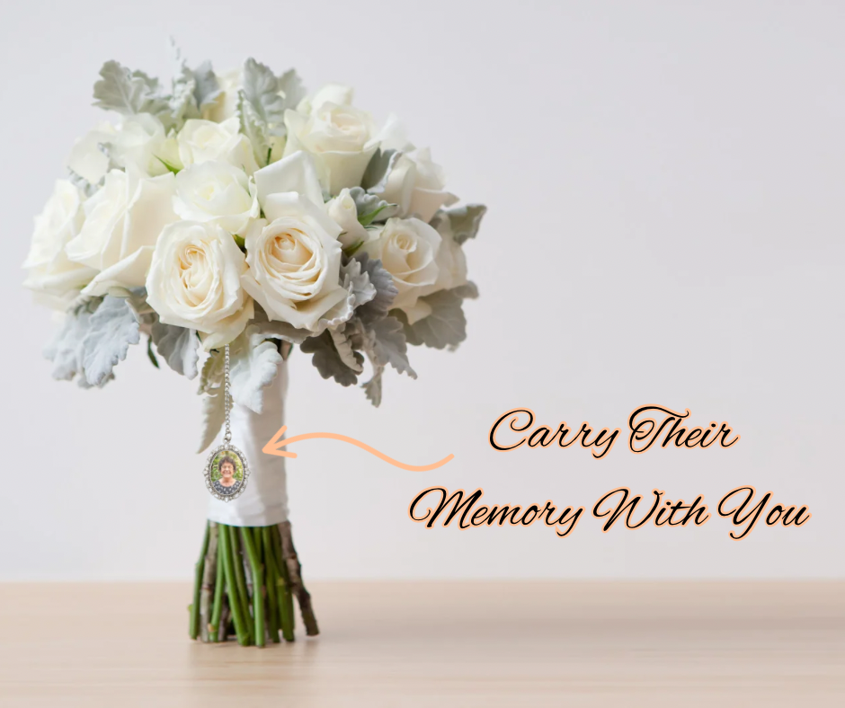 Memorial Photo Bouquet Charm