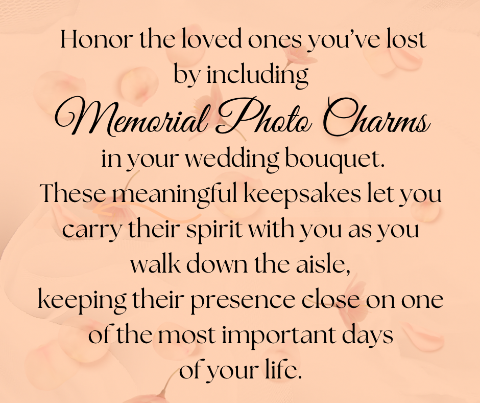 Memorial Photo Bouquet Charm
