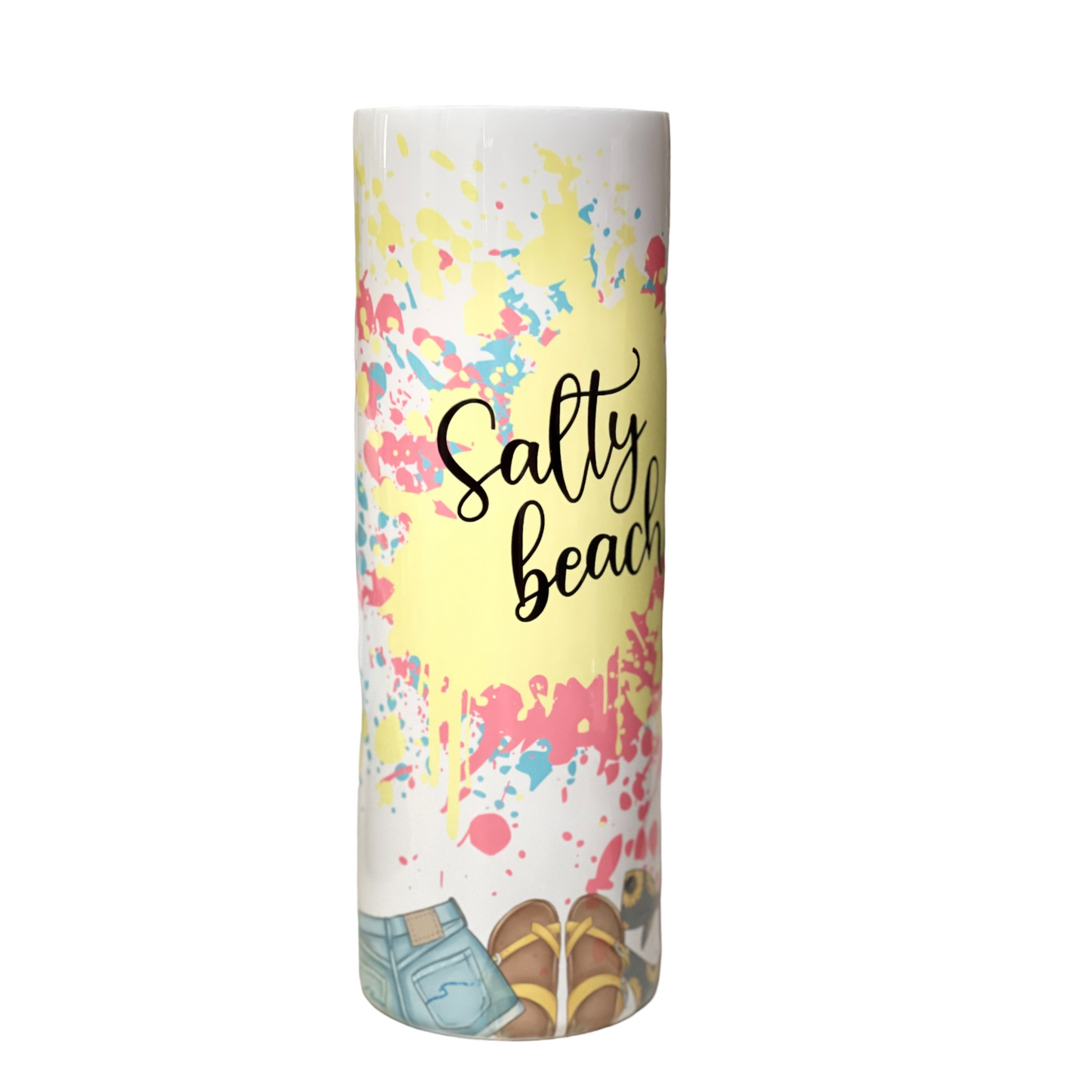 Salty Beach-20 oz. Skinny Straight Tumbler